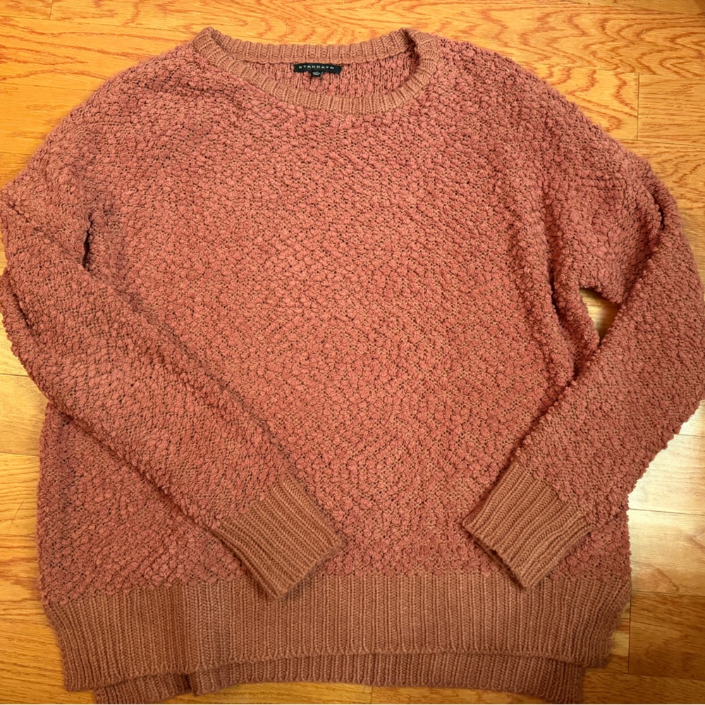 Women's Staccato Textured Pink Sweater